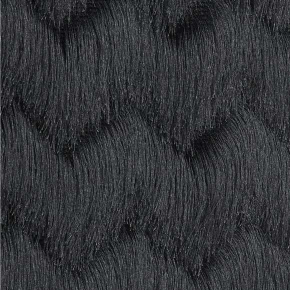 Black Fringe Mini Skirt Flapper Style - Picture 2 of 8